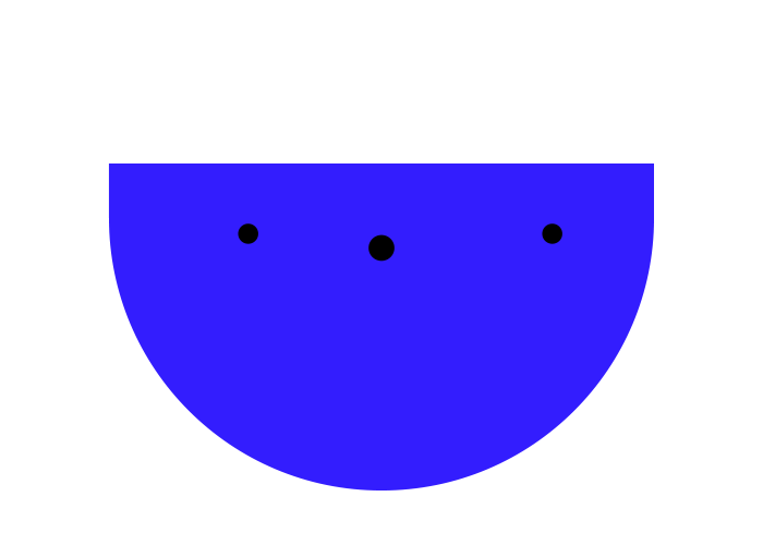 Blue mascot image